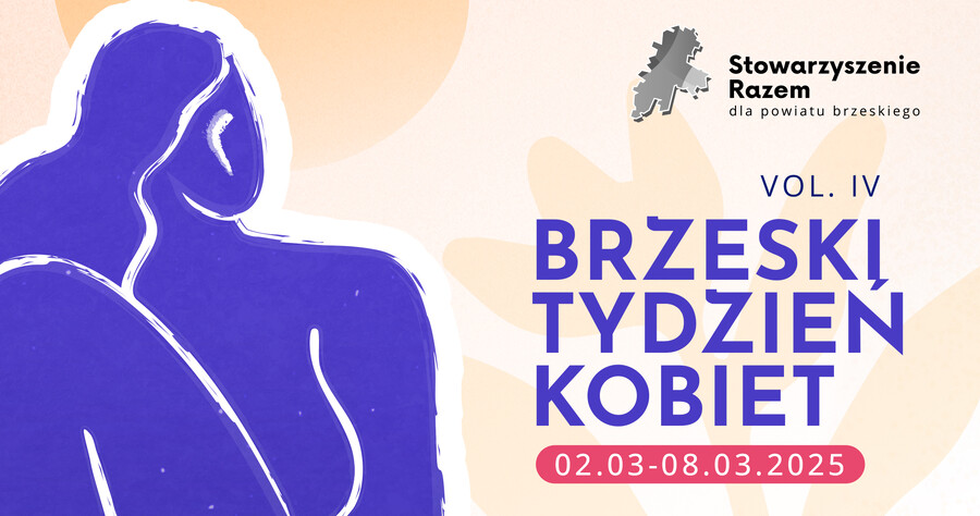 Grafika na Facebook promująca Brzeski Tydzień Kobiet 2025