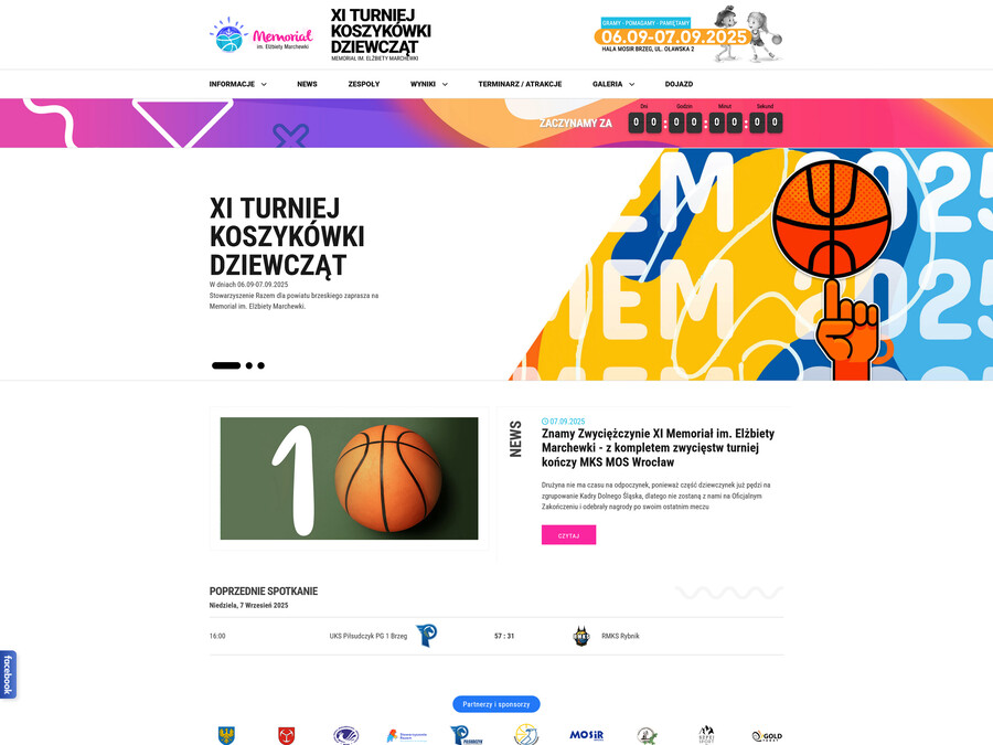 Strona www turnieju