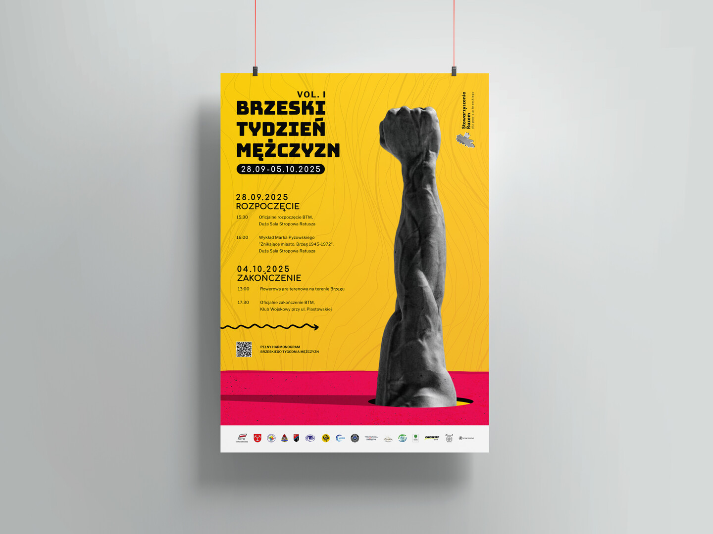 Plakat Brzeskiego Tygodnia Mężczyzn 2025