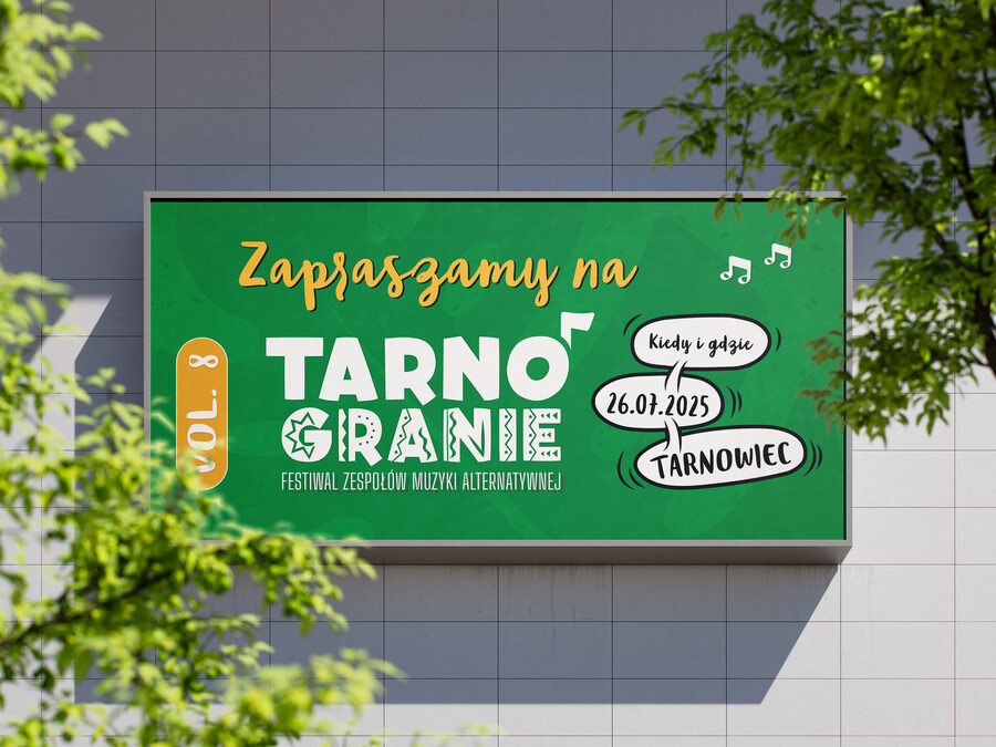 Billboard promujący festiwal Tarnogranie