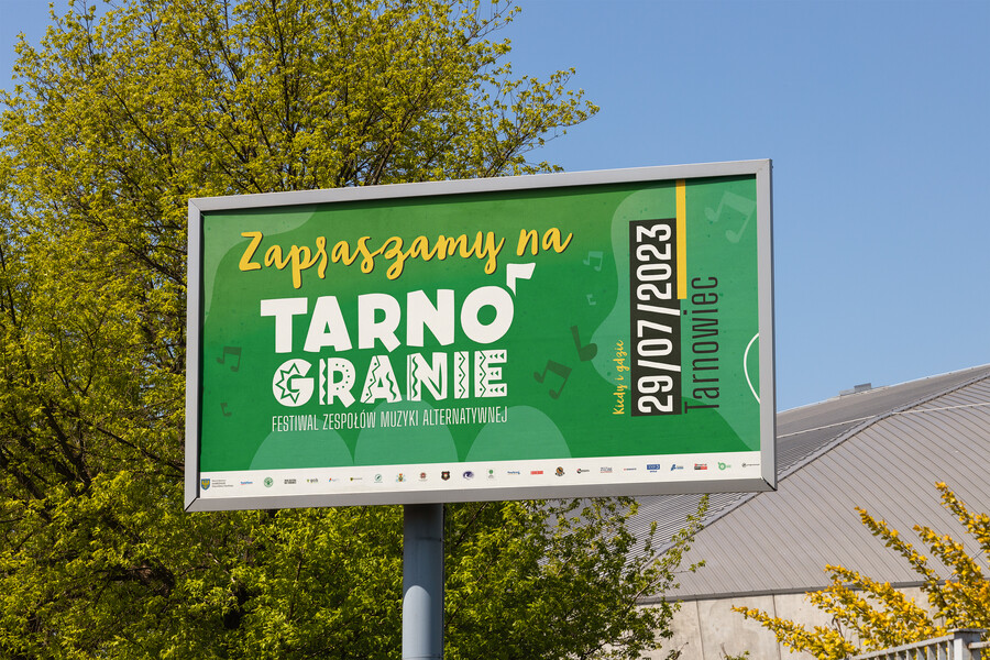 Billboard promujący festiwal Tarnogranie