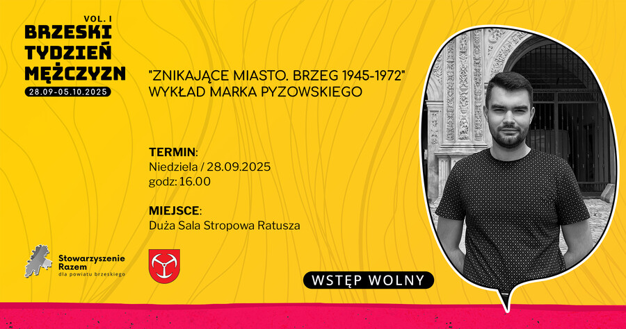 Grafika na Facebook promująca Brzeski Tydzień Mężczyzn 2025