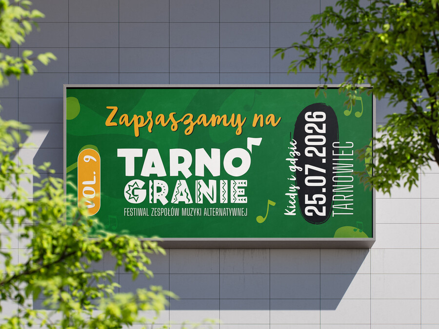 Billboard promujący festiwal Tarnogranie 2026
